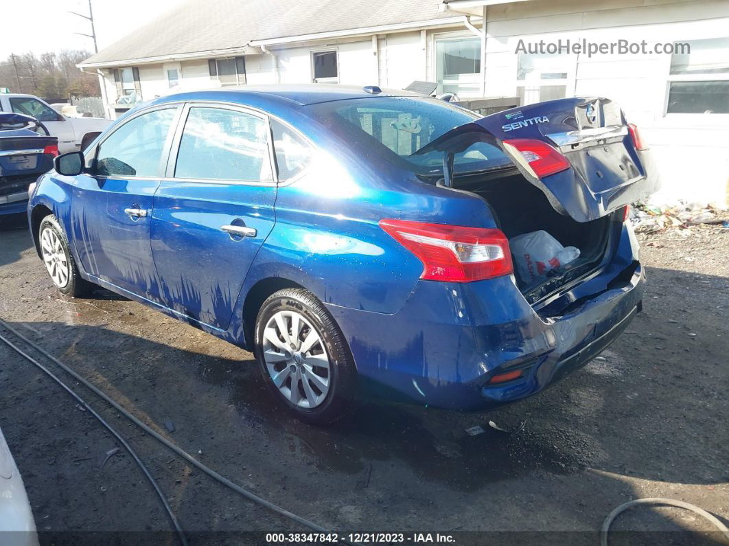 2016 Nissan Sentra Fe+ S/s/sl/sr/sv Blue vin: 3N1AB7AP4GL637833