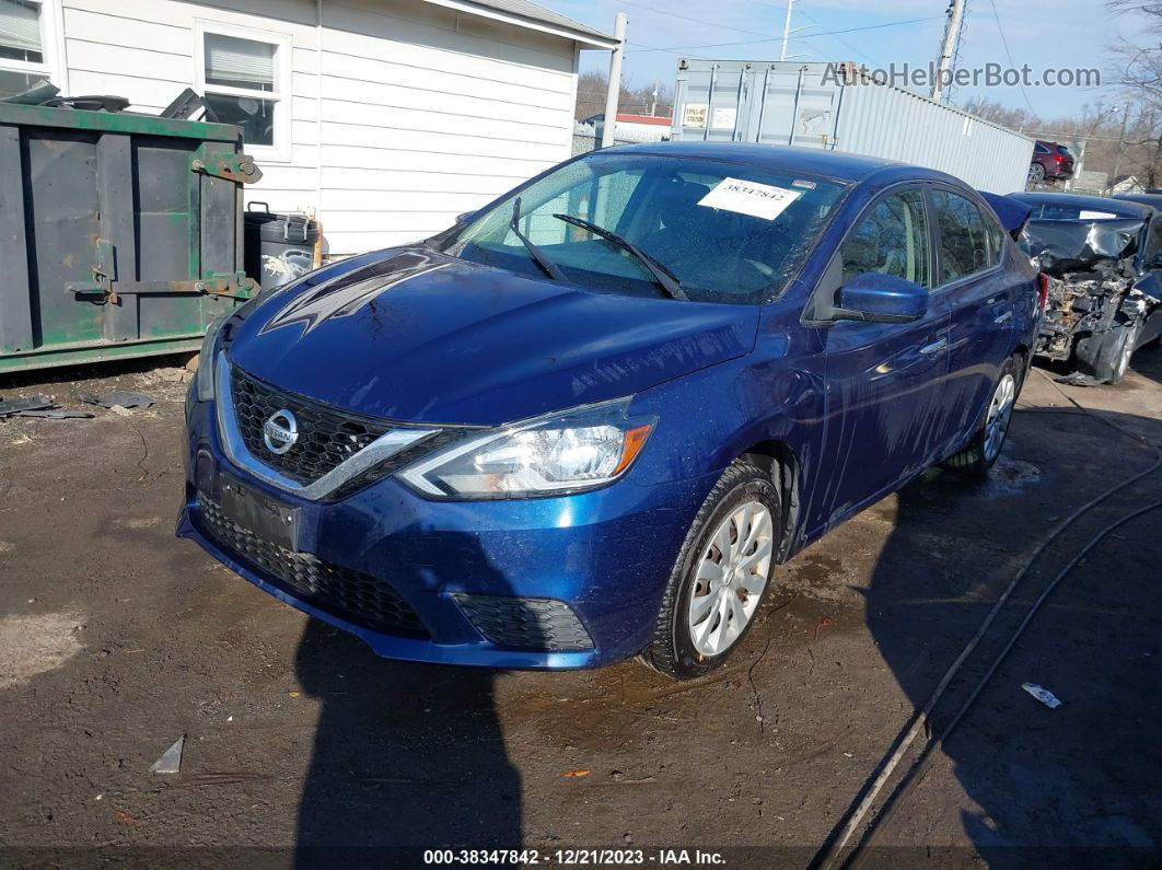 2016 Nissan Sentra Fe+ S/s/sl/sr/sv Blue vin: 3N1AB7AP4GL637833