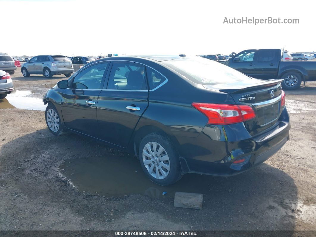 2016 Nissan Sentra Sv Black vin: 3N1AB7AP4GL661386