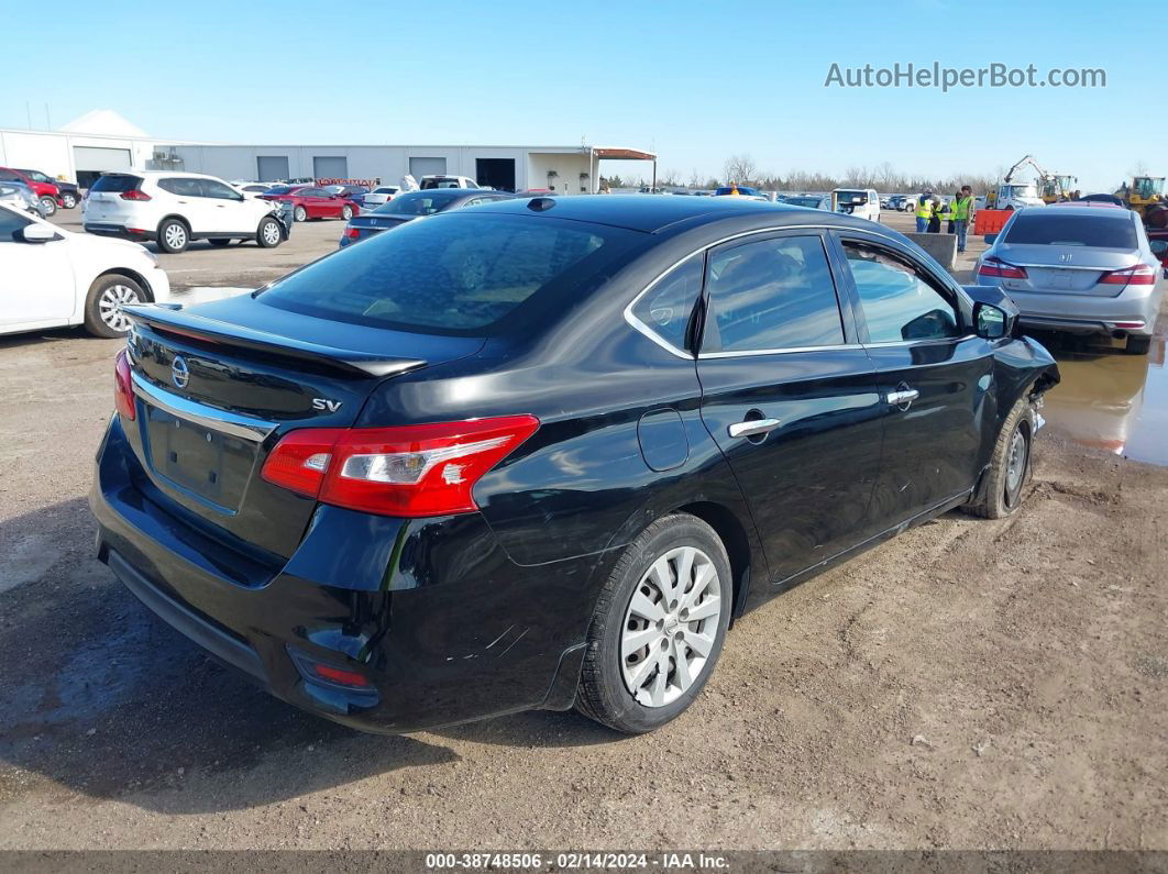 2016 Nissan Sentra Sv Black vin: 3N1AB7AP4GL661386