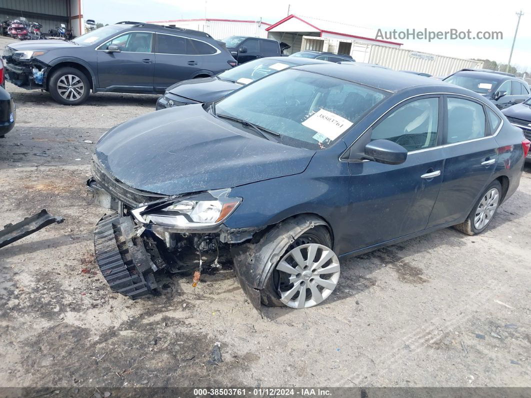 2016 Nissan Sentra Fe+ S/s/sl/sr/sv Blue vin: 3N1AB7AP4GL666233