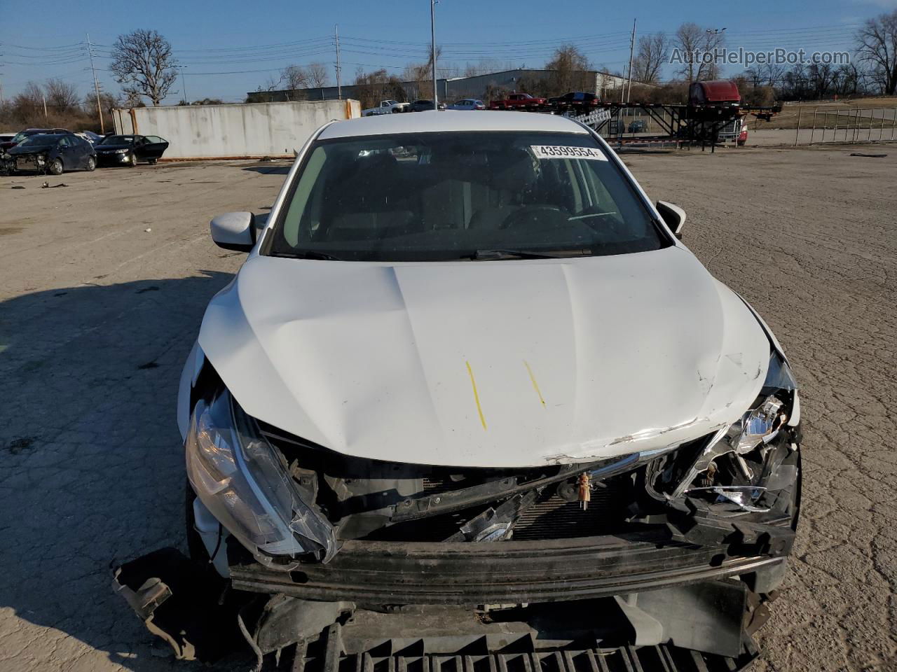 2016 Nissan Sentra S White vin: 3N1AB7AP4GY264439