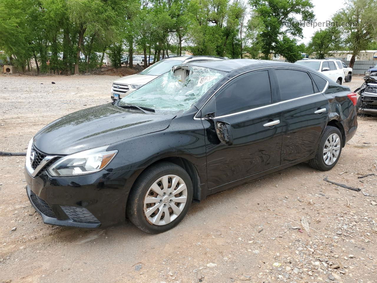 2016 Nissan Sentra S Black vin: 3N1AB7AP4GY287753