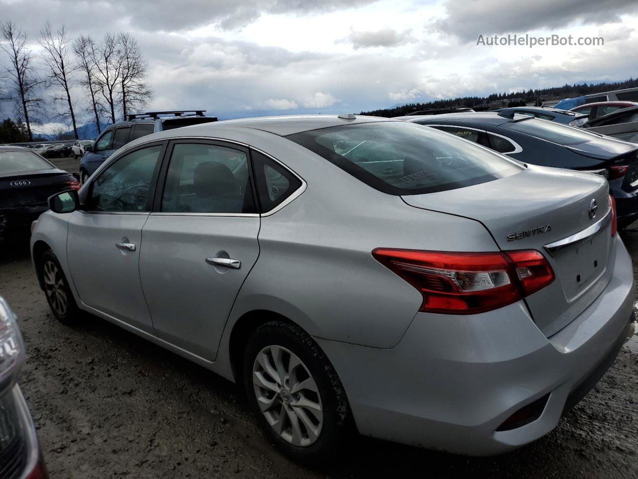 2018 Nissan Sentra S Silver vin: 3N1AB7AP4JL628119