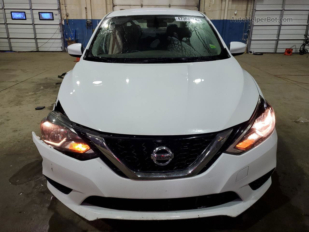 2018 Nissan Sentra S White vin: 3N1AB7AP4JL634390