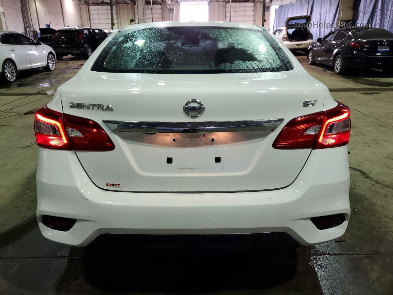 2018 Nissan Sentra S White vin: 3N1AB7AP4JL634390