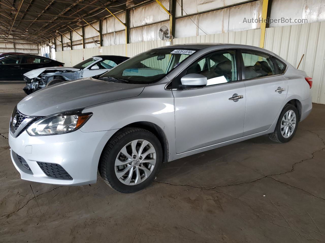 2018 Nissan Sentra S Silver vin: 3N1AB7AP4JL638178