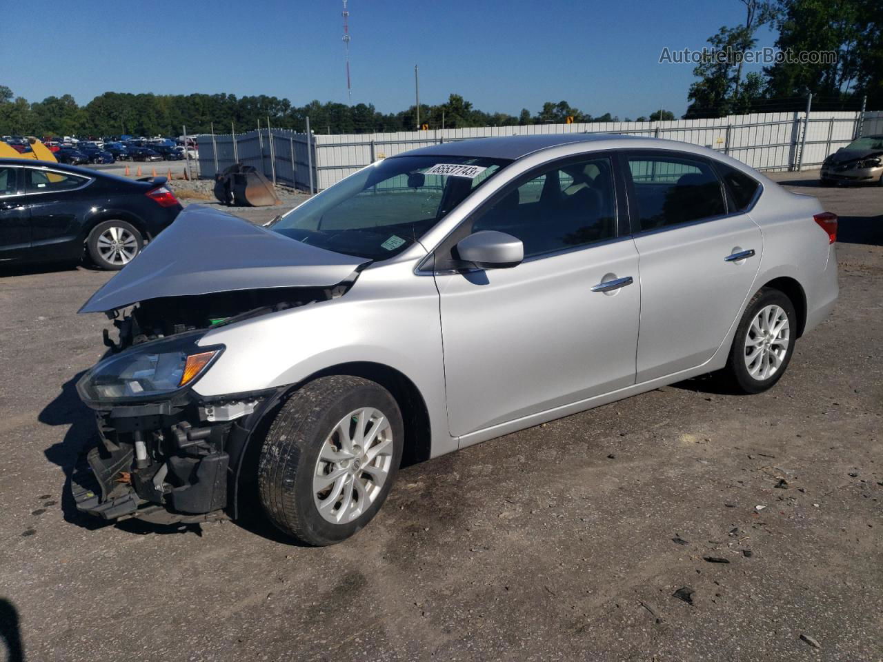 2018 Nissan Sentra S Silver vin: 3N1AB7AP4JL650637