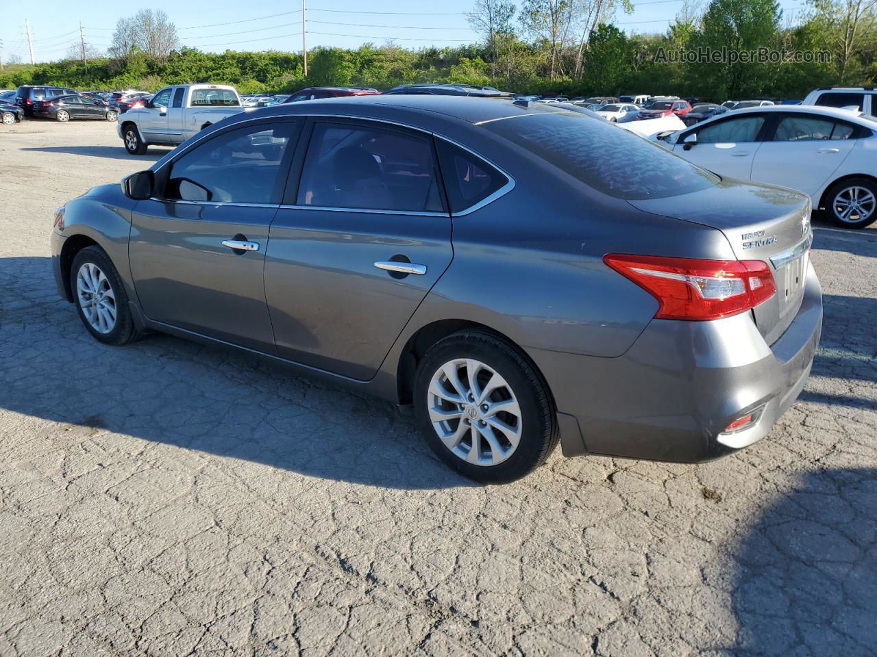 2018 Nissan Sentra S Gray vin: 3N1AB7AP4JL652971