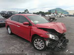 2018 Nissan Sentra Sv Red vin: 3N1AB7AP4JL653652