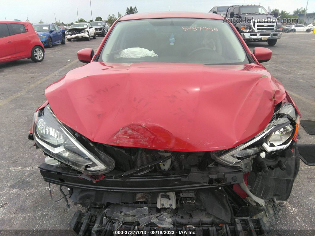 2018 Nissan Sentra Sv Red vin: 3N1AB7AP4JL653652