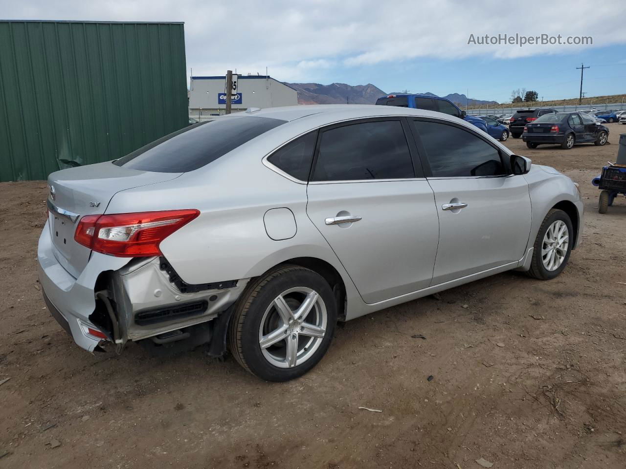 2018 Nissan Sentra S Silver vin: 3N1AB7AP4JL654977