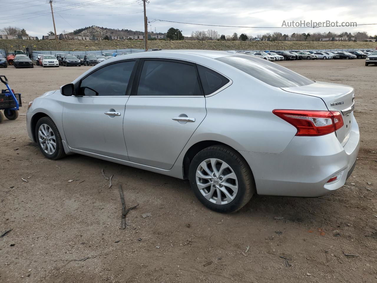 2018 Nissan Sentra S Silver vin: 3N1AB7AP4JL654977