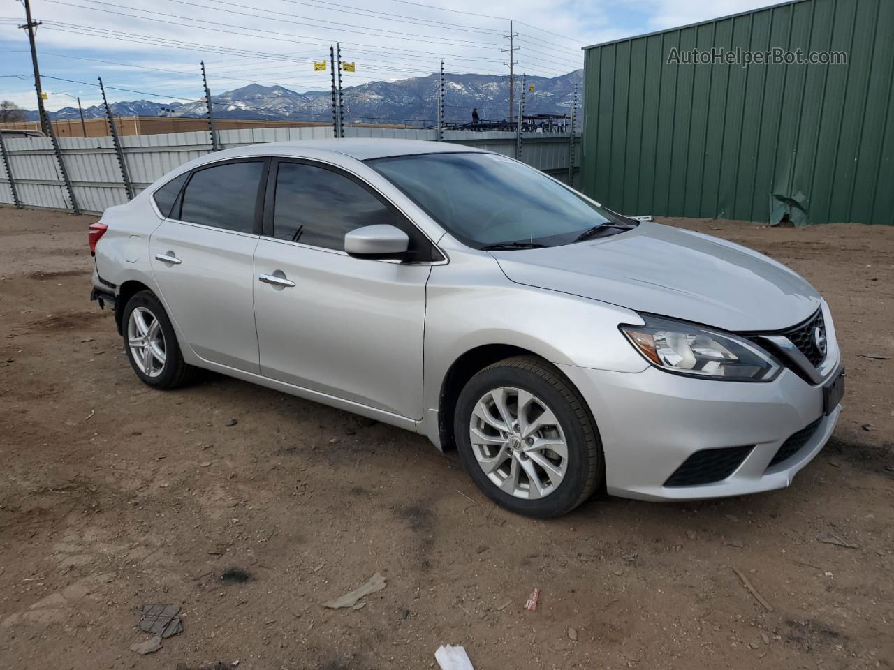 2018 Nissan Sentra S Silver vin: 3N1AB7AP4JL654977