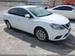 2018 Nissan Sentra Sv White vin: 3N1AB7AP4JL655658