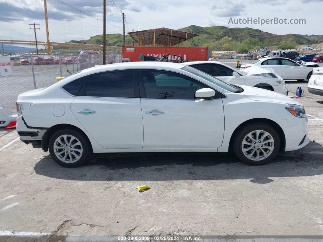 2018 Nissan Sentra Sv White vin: 3N1AB7AP4JL655658