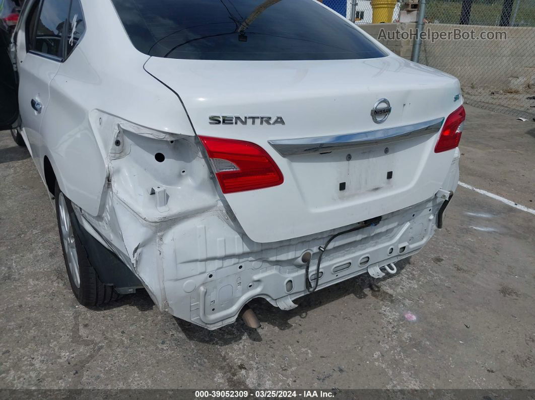 2018 Nissan Sentra Sv White vin: 3N1AB7AP4JL655658