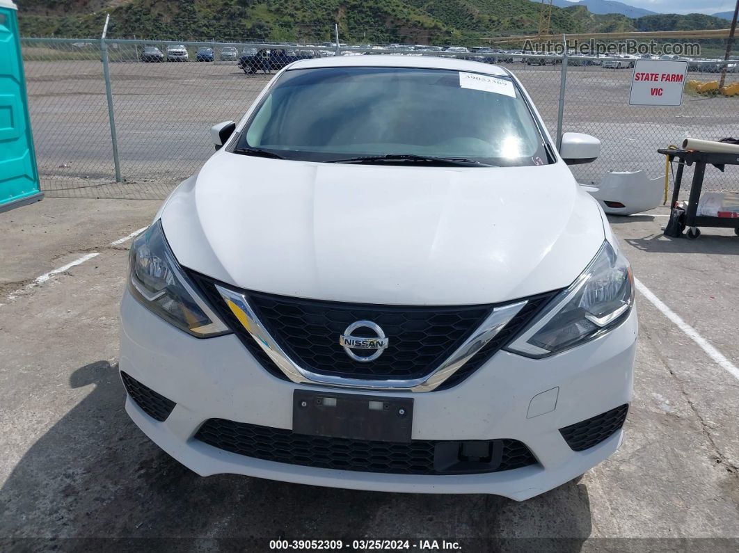 2018 Nissan Sentra Sv White vin: 3N1AB7AP4JL655658