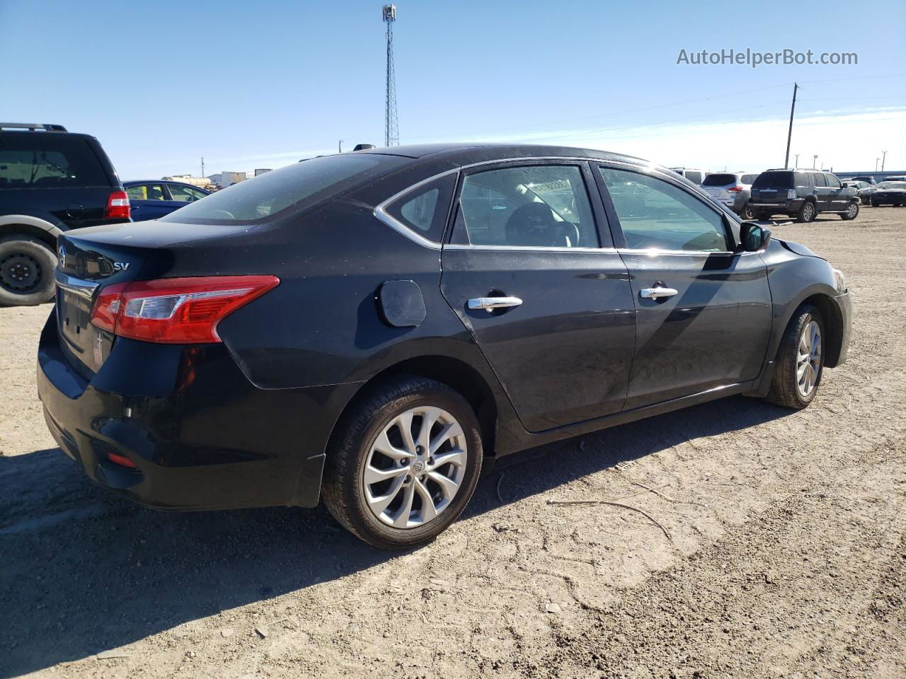 2018 Nissan Sentra S Black vin: 3N1AB7AP4JL662402