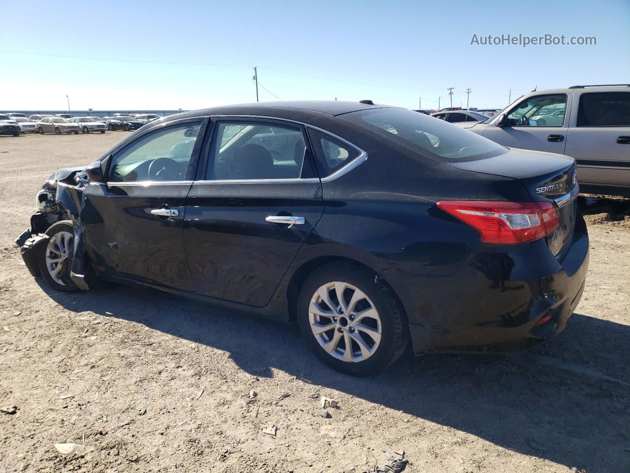 2018 Nissan Sentra S Black vin: 3N1AB7AP4JL662402