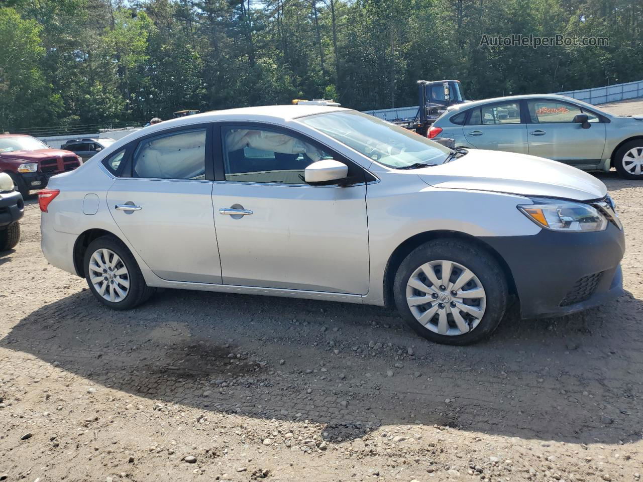 2018 Nissan Sentra S Silver vin: 3N1AB7AP4JY203003