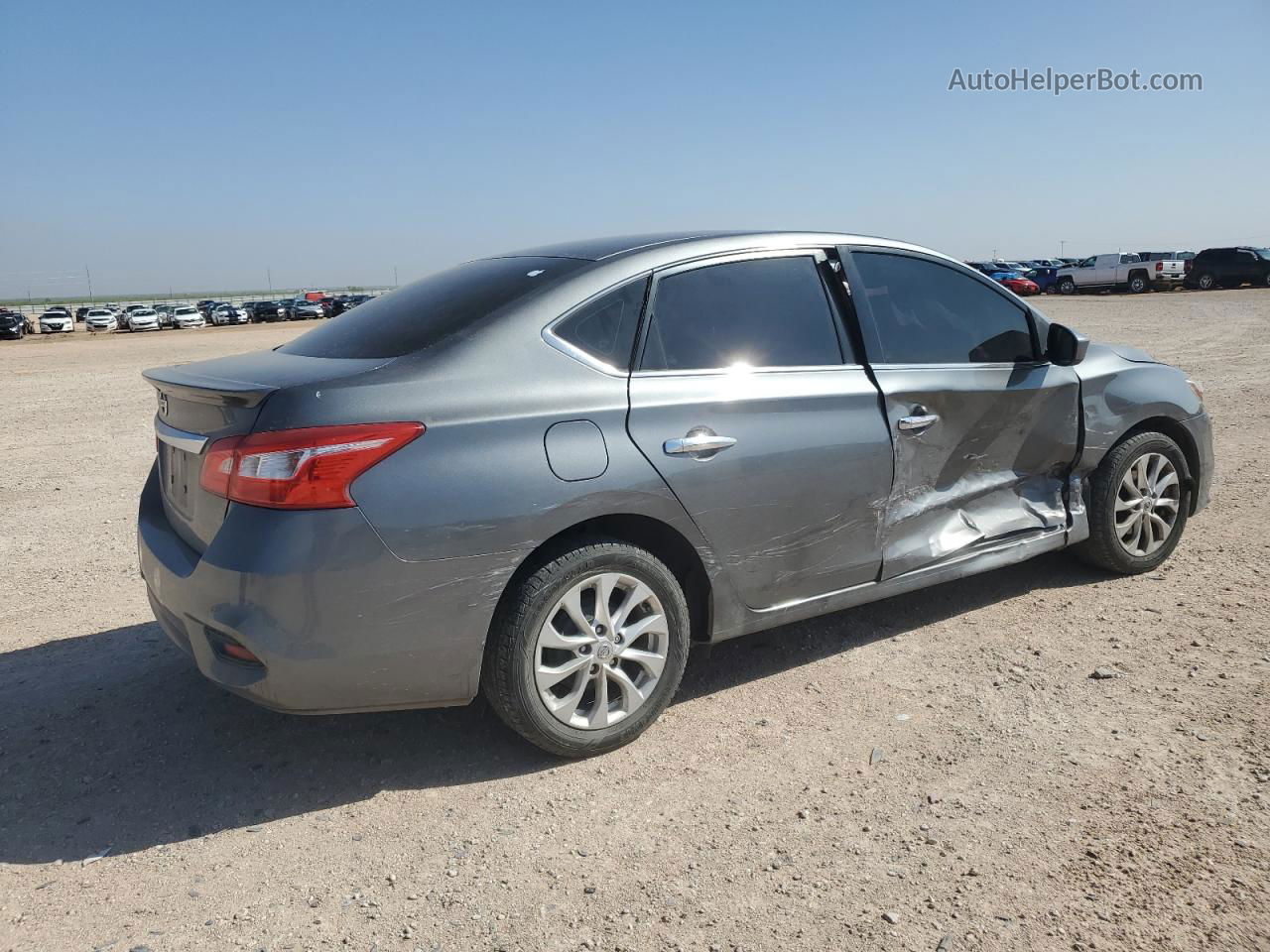 2018 Nissan Sentra S Gray vin: 3N1AB7AP4JY204944