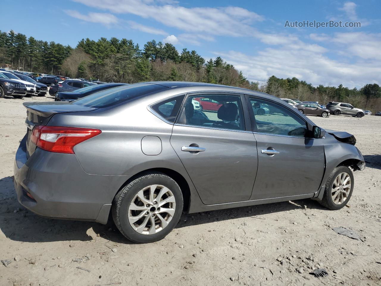 2018 Nissan Sentra S Gray vin: 3N1AB7AP4JY206595