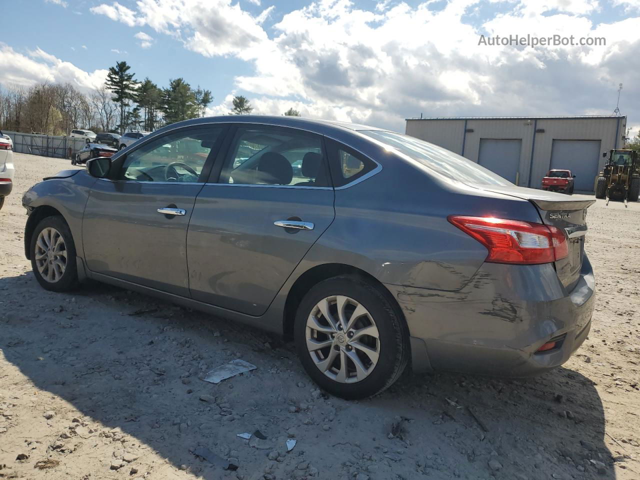 2018 Nissan Sentra S Gray vin: 3N1AB7AP4JY206595