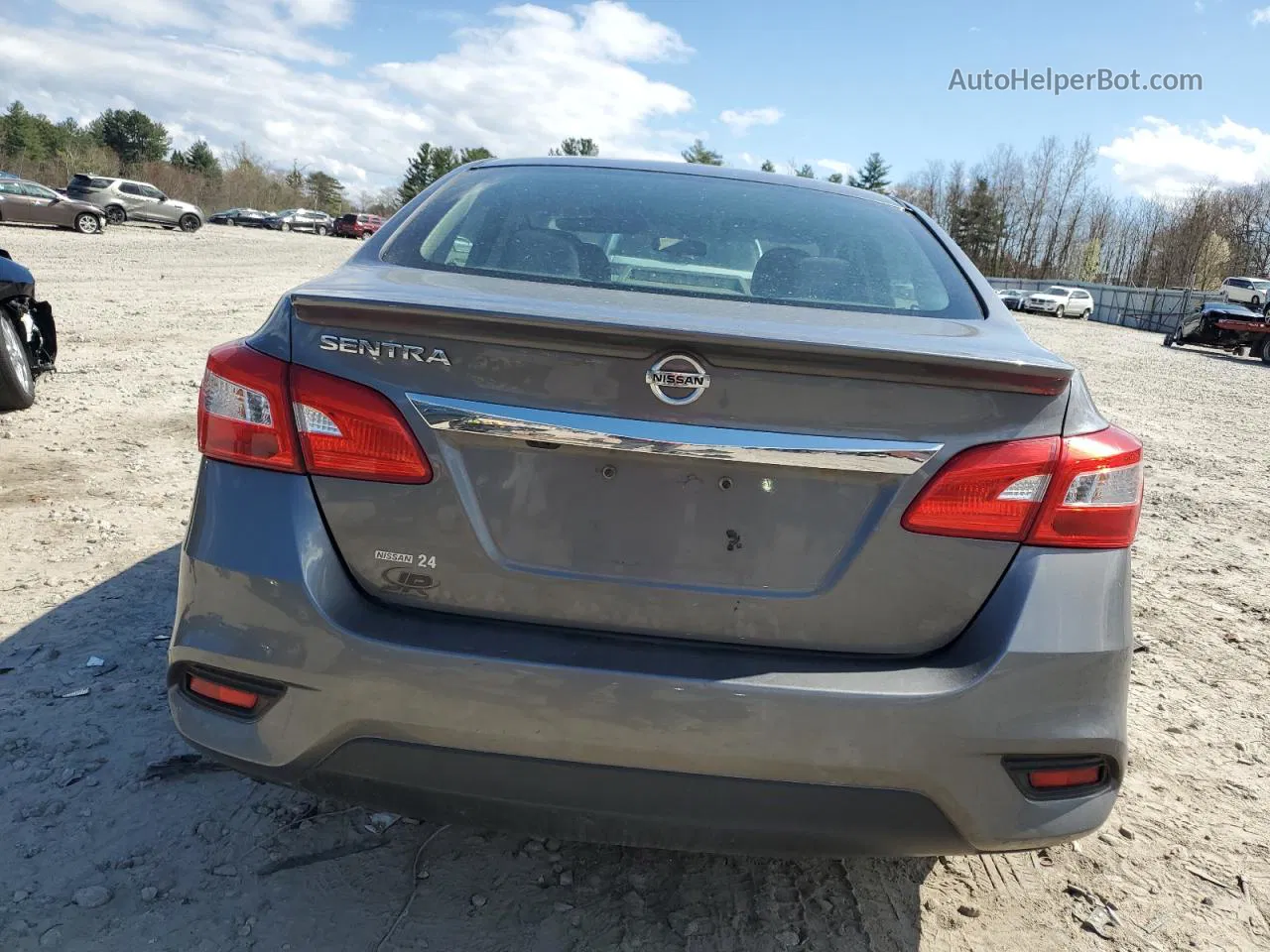 2018 Nissan Sentra S Gray vin: 3N1AB7AP4JY206595