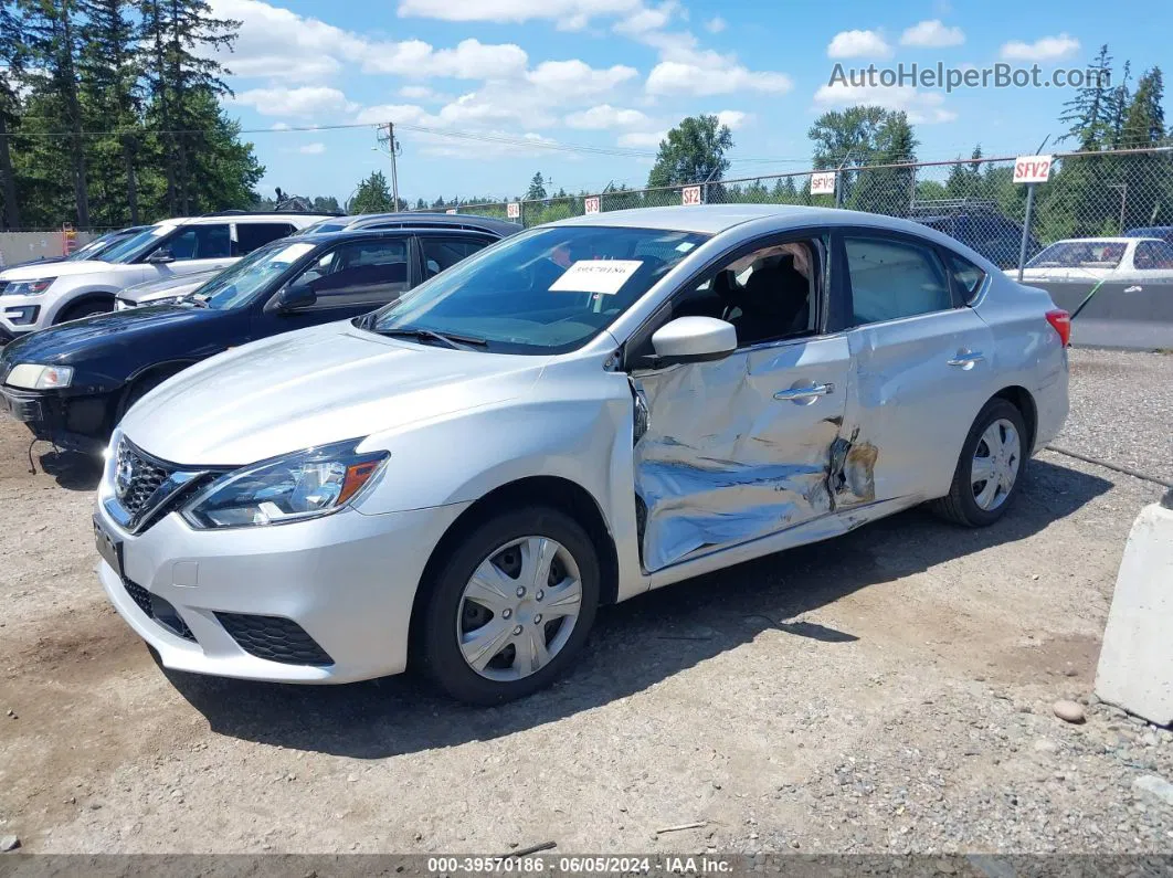 2018 Nissan Sentra S Silver vin: 3N1AB7AP4JY212459