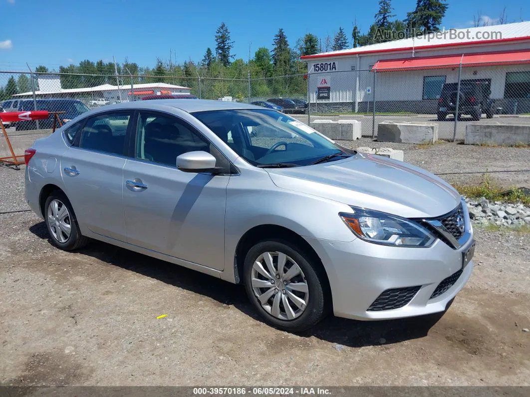 2018 Nissan Sentra S Silver vin: 3N1AB7AP4JY212459