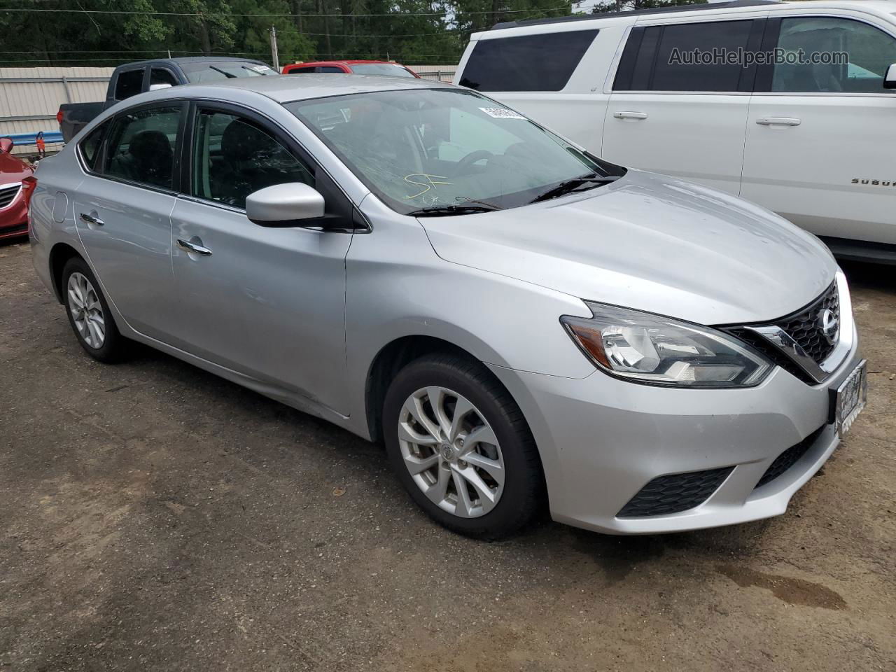 2018 Nissan Sentra S Silver vin: 3N1AB7AP4JY221419