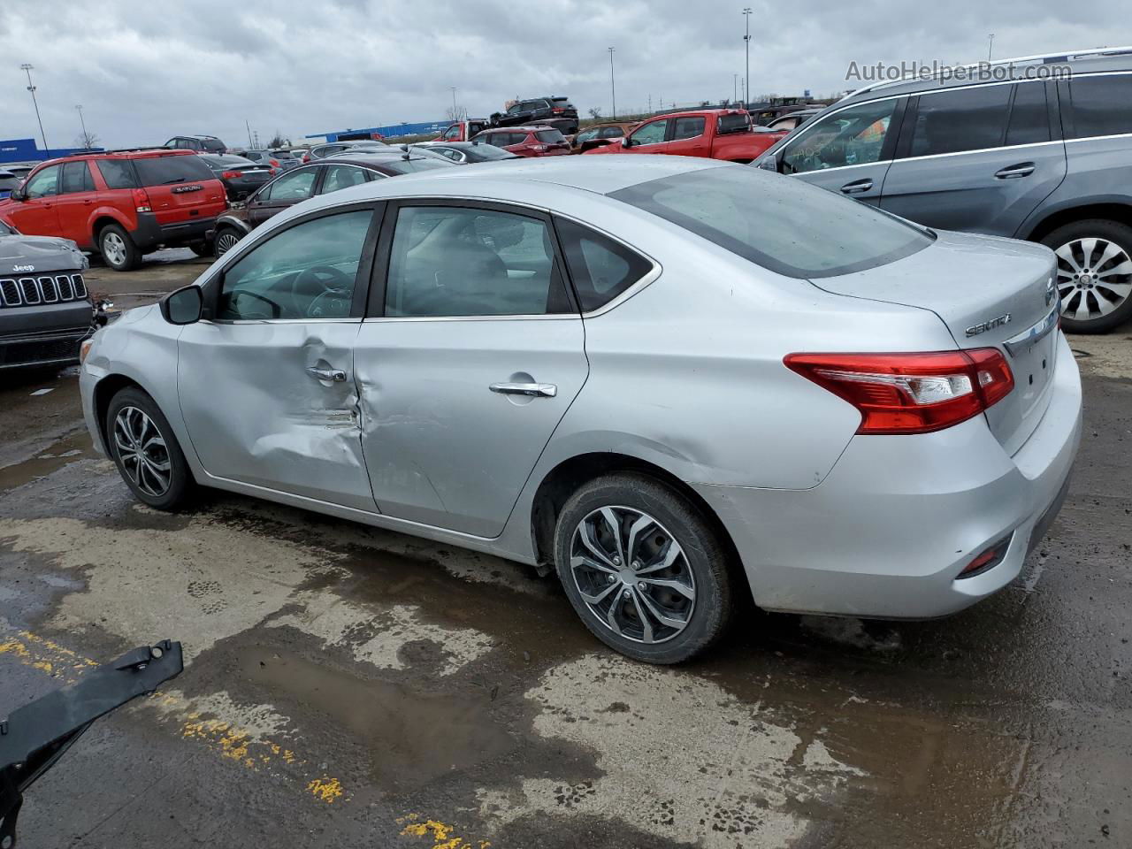 2018 Nissan Sentra S Silver vin: 3N1AB7AP4JY222716