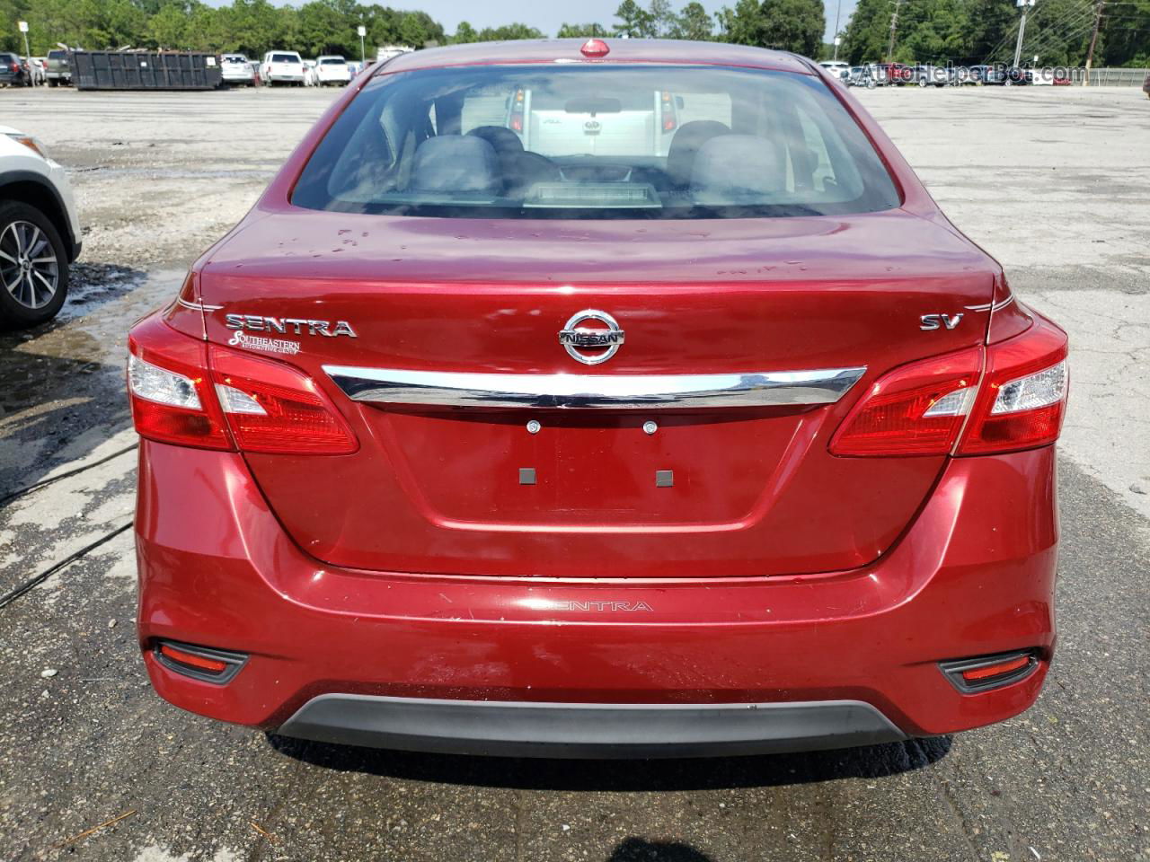 2018 Nissan Sentra S Red vin: 3N1AB7AP4JY227186