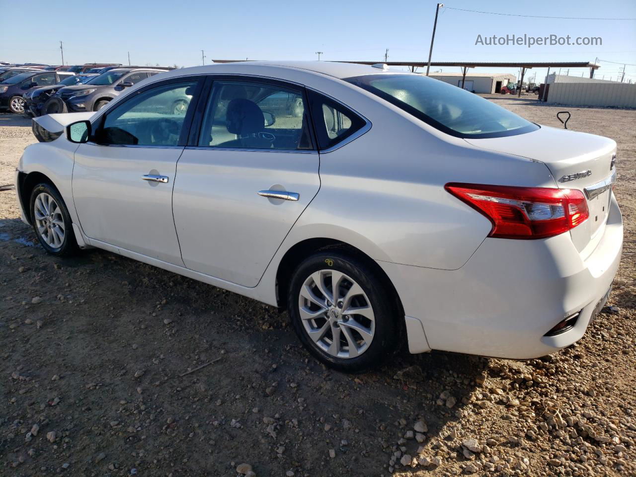 2018 Nissan Sentra S White vin: 3N1AB7AP4JY227656