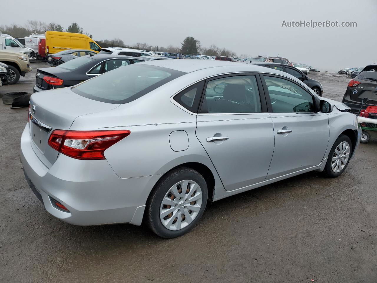 2018 Nissan Sentra S Silver vin: 3N1AB7AP4JY234557