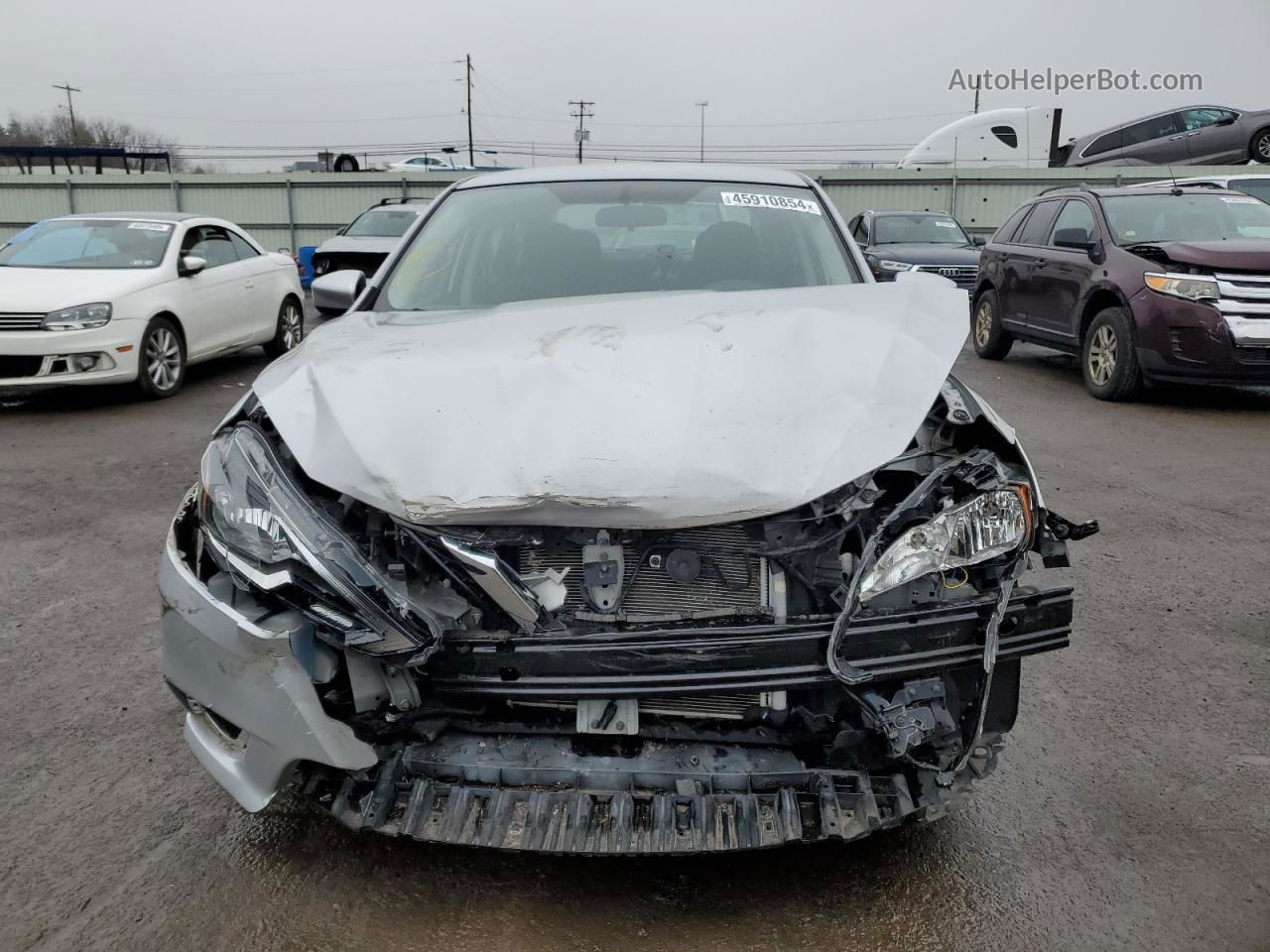 2018 Nissan Sentra S Silver vin: 3N1AB7AP4JY234557