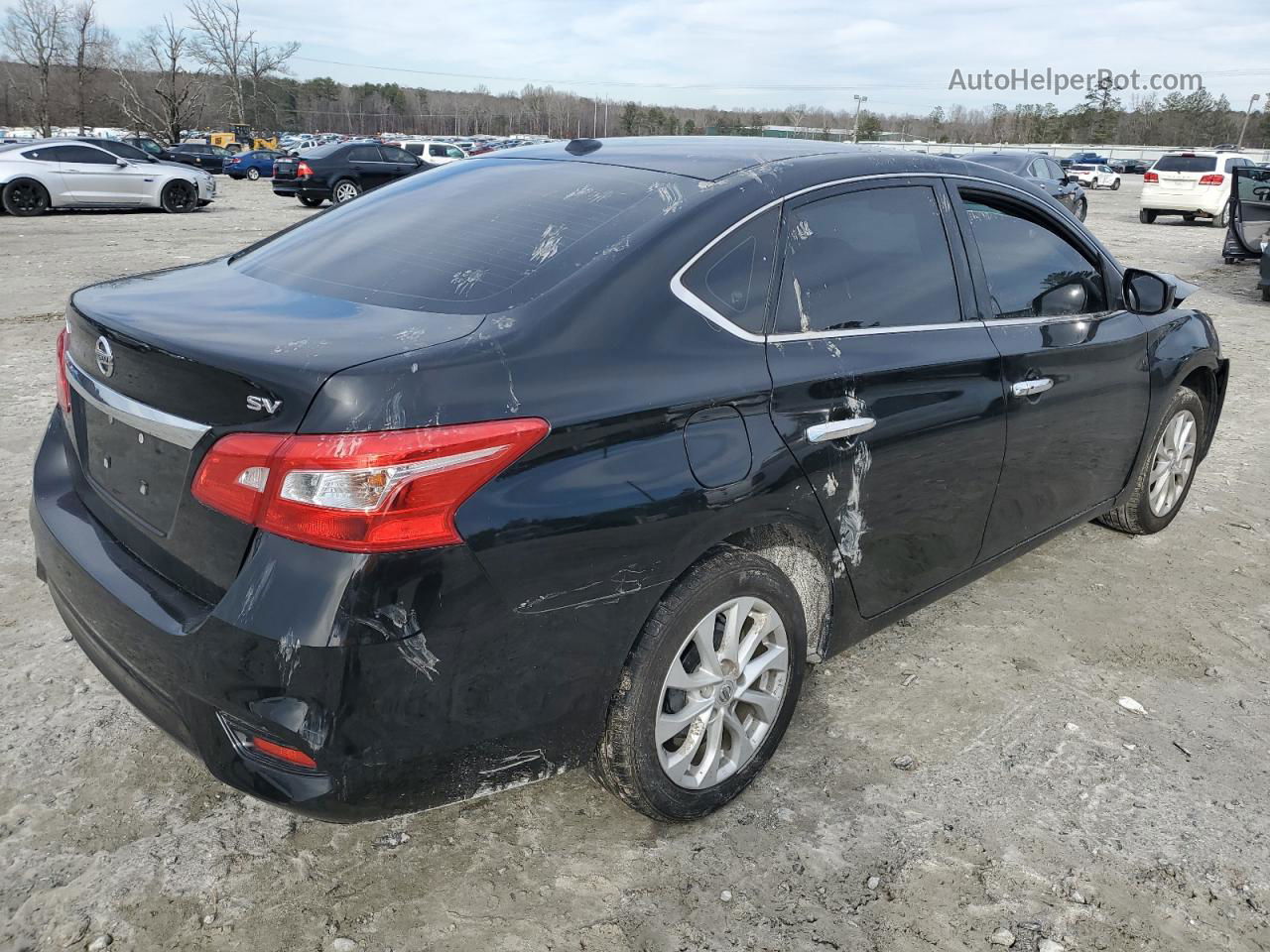 2018 Nissan Sentra S Black vin: 3N1AB7AP4JY240732