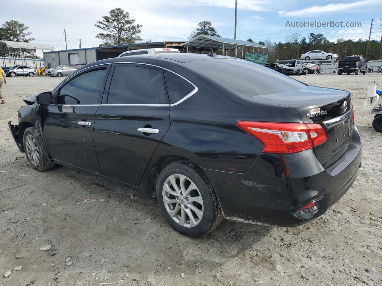 2018 Nissan Sentra S Black vin: 3N1AB7AP4JY240732