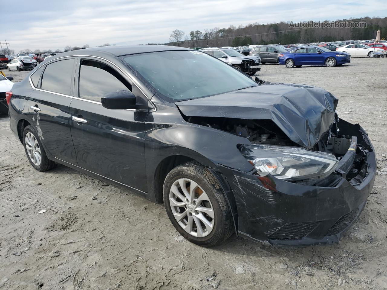 2018 Nissan Sentra S Black vin: 3N1AB7AP4JY240732