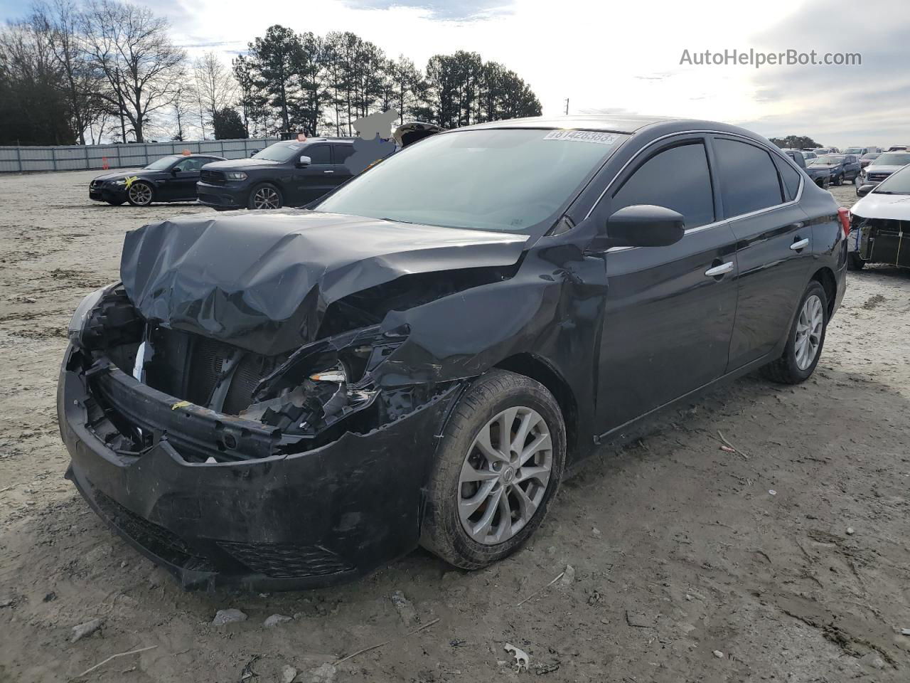 2018 Nissan Sentra S Black vin: 3N1AB7AP4JY240732