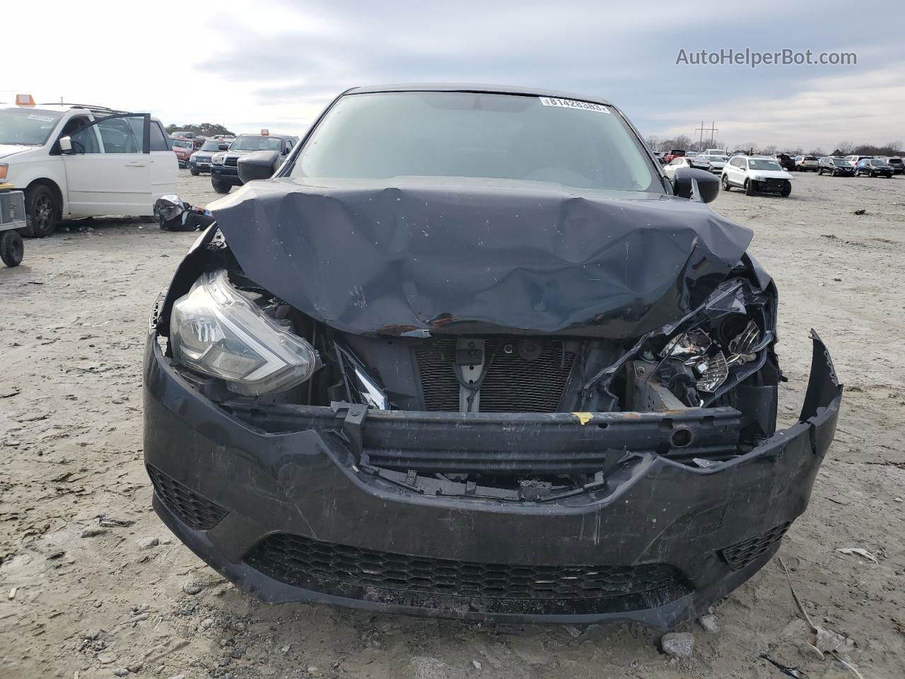 2018 Nissan Sentra S Black vin: 3N1AB7AP4JY240732