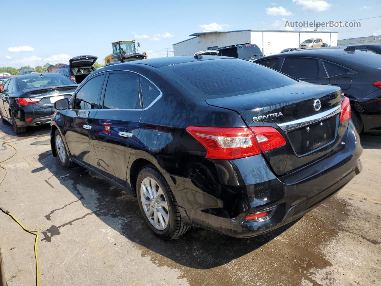 2018 Nissan Sentra S Black vin: 3N1AB7AP4JY263301