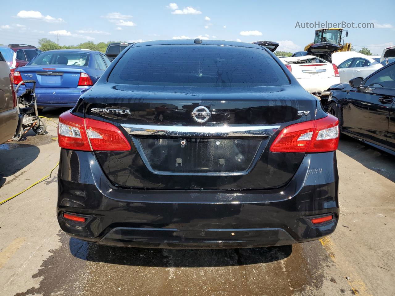 2018 Nissan Sentra S Black vin: 3N1AB7AP4JY263301