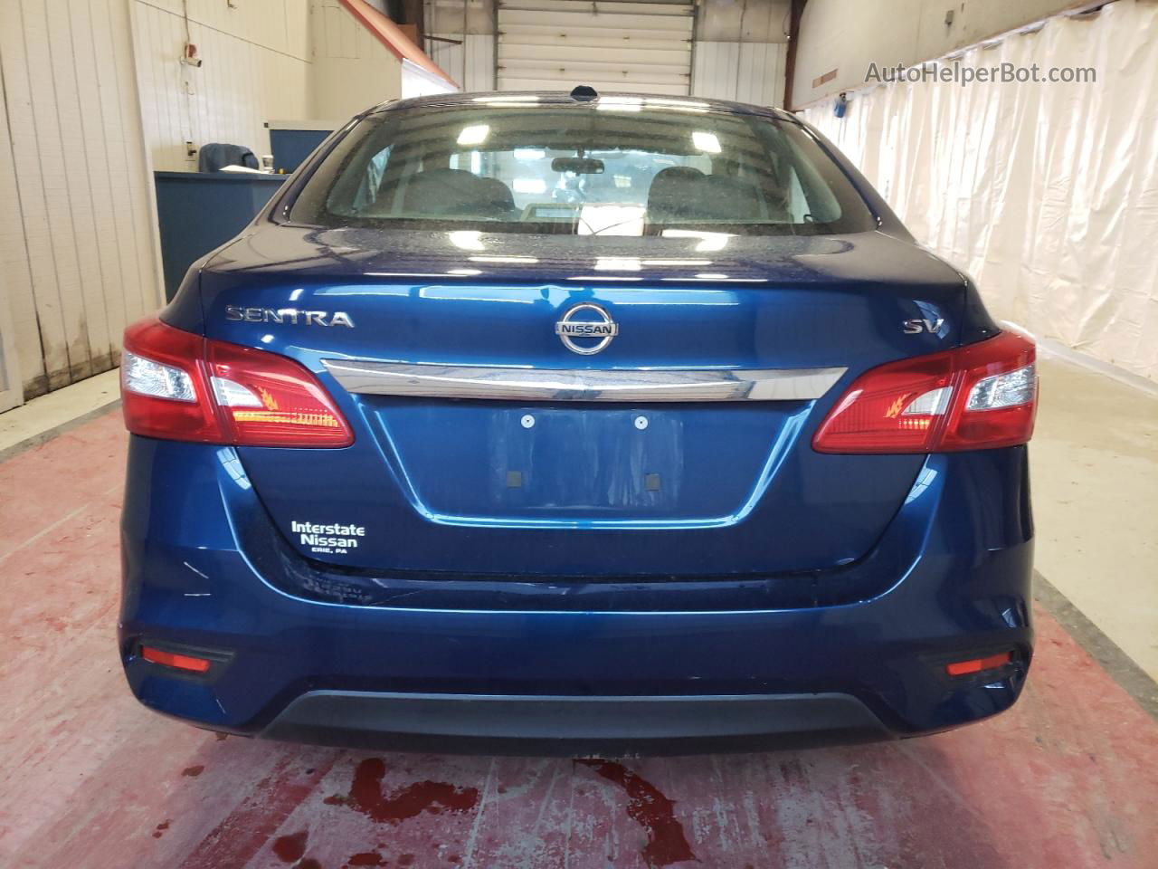 2018 Nissan Sentra S Blue vin: 3N1AB7AP4JY266490