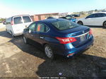 2018 Nissan Sentra Sv Blue vin: 3N1AB7AP4JY267347