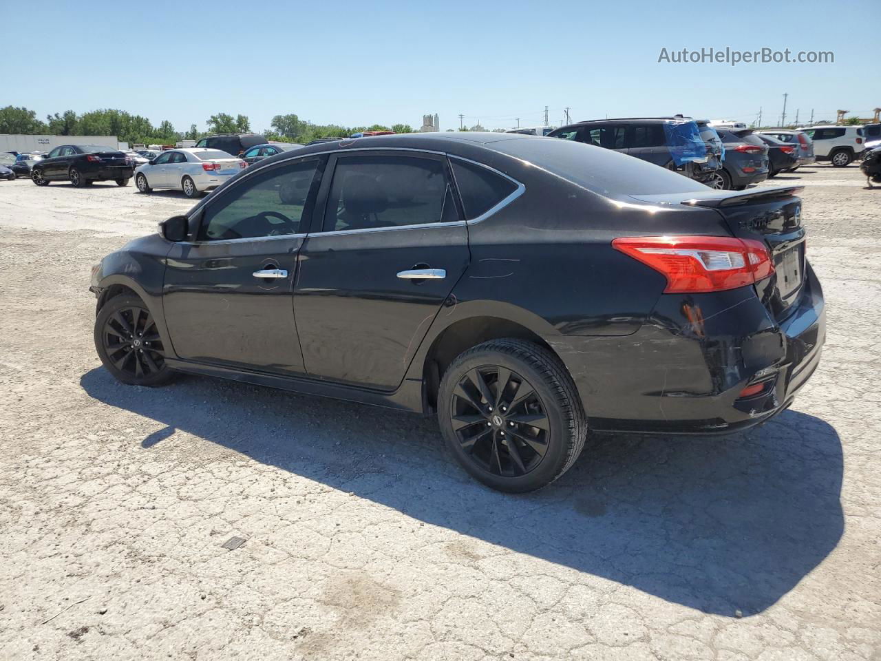 2018 Nissan Sentra S Черный vin: 3N1AB7AP4JY272063