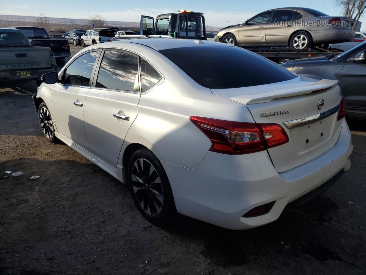 2018 Nissan Sentra S White vin: 3N1AB7AP4JY275934