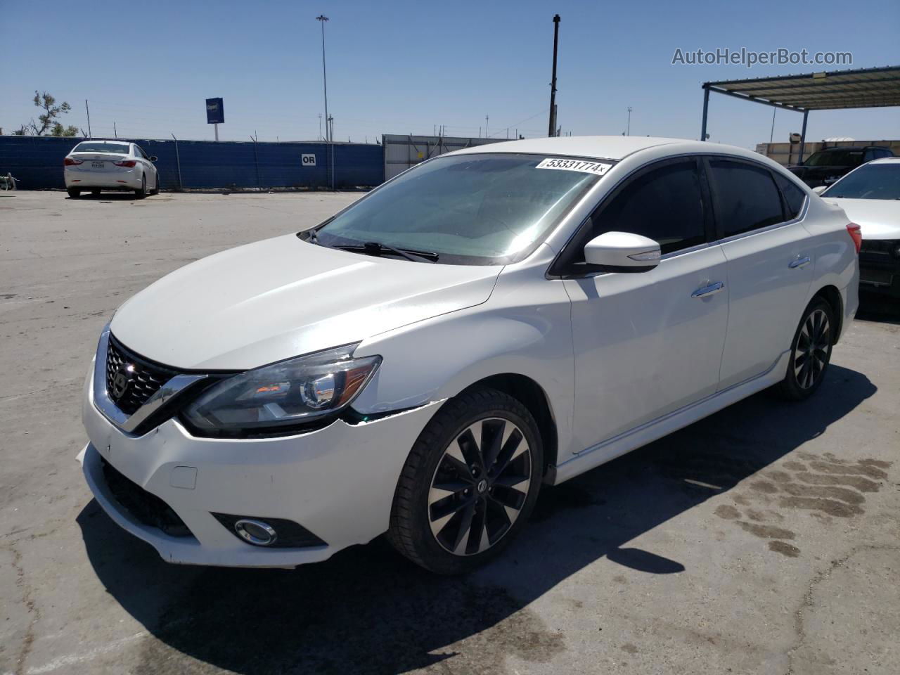 2018 Nissan Sentra S White vin: 3N1AB7AP4JY275934