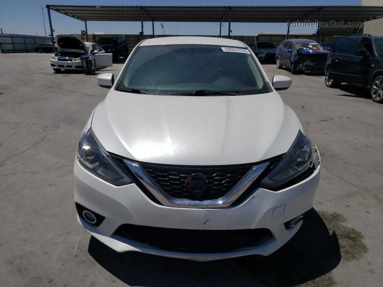 2018 Nissan Sentra S White vin: 3N1AB7AP4JY275934